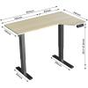 imageTotnz Electric Standing Desk Height Adjustable Sit Stand up Desk LShaped Memory Home Office Desk with Hook 55 x 34 inchMaple