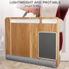 imageTotnz Lap Desk Home Office Laptop Desk Fits up to 17 inches with Mouse Pad Wrist Pad Tablet Pen ampamp Phone Holder Laptop Stand for Reading Writing and Working Wood Grain TZLD3Wood Grain