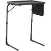 imageTotnz TV Tray Table Folding TV Dinner Table Comfortable Folding Table with 3 Tilt Angle Adjustments for Eating Snack Food Stowaway Laptop StandBlack